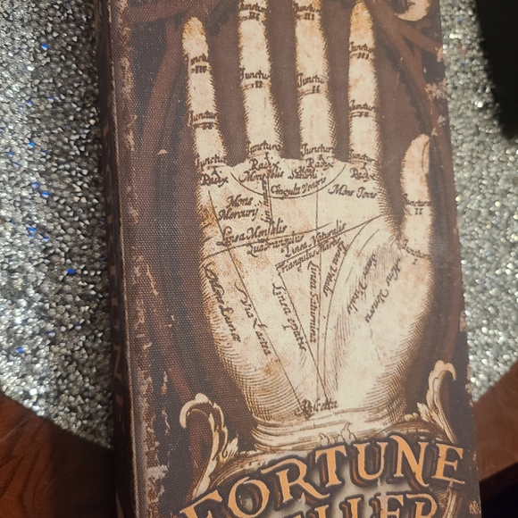 Fortune teller palm reading wooden book jewlery box, sage box. LAST ONE!! - Picture 3 of 6